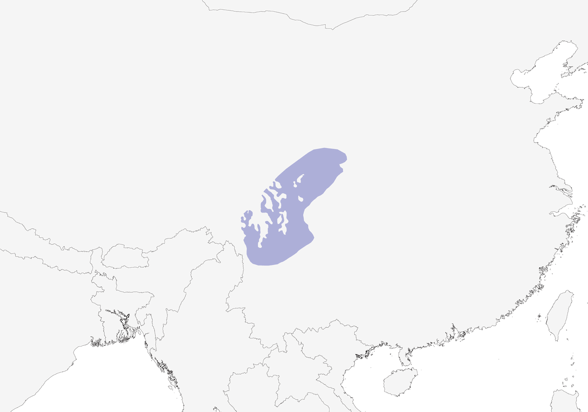 Garrulo codarossiccia, Distribuzione 1