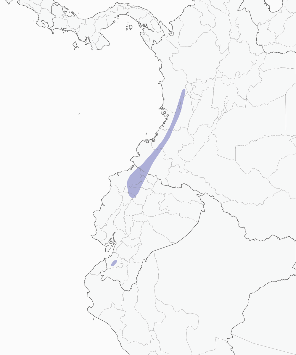 Rufous-throated Tanager, Distribution 1