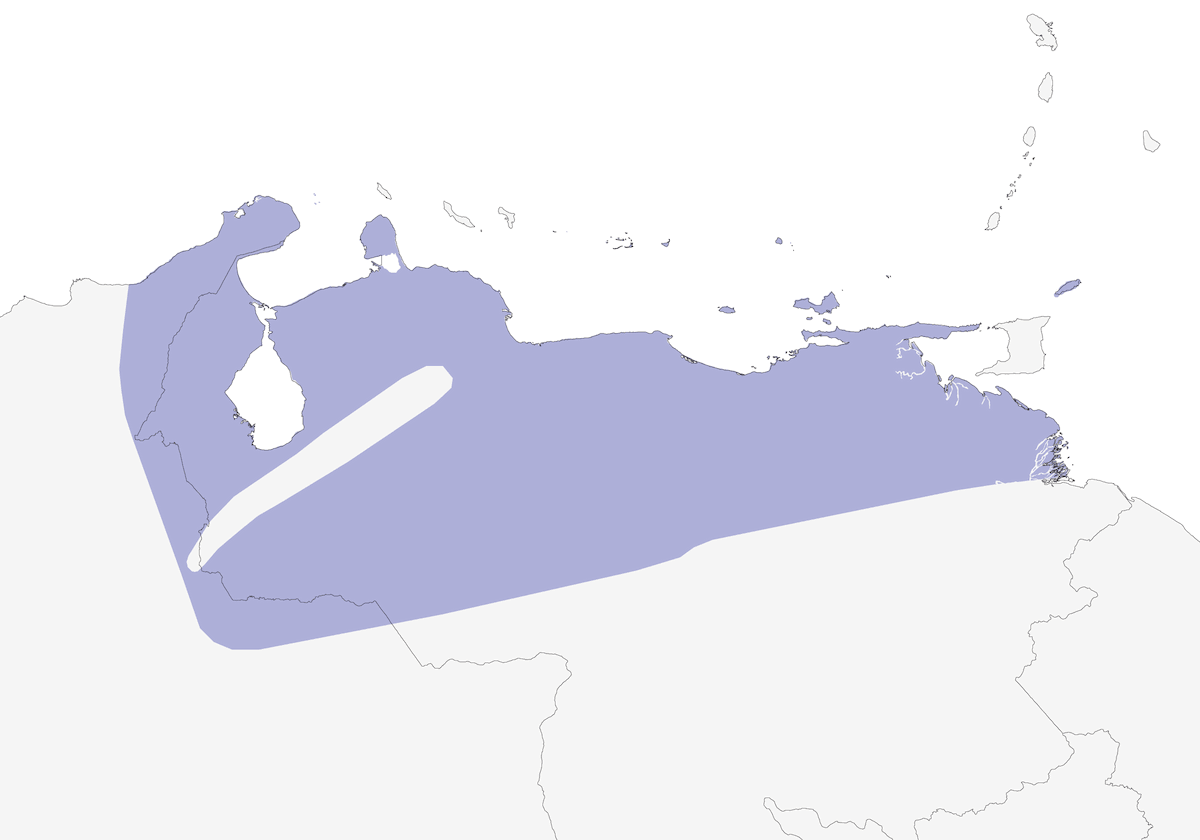 Chachalaca Ventrirrufa, Distribución 1