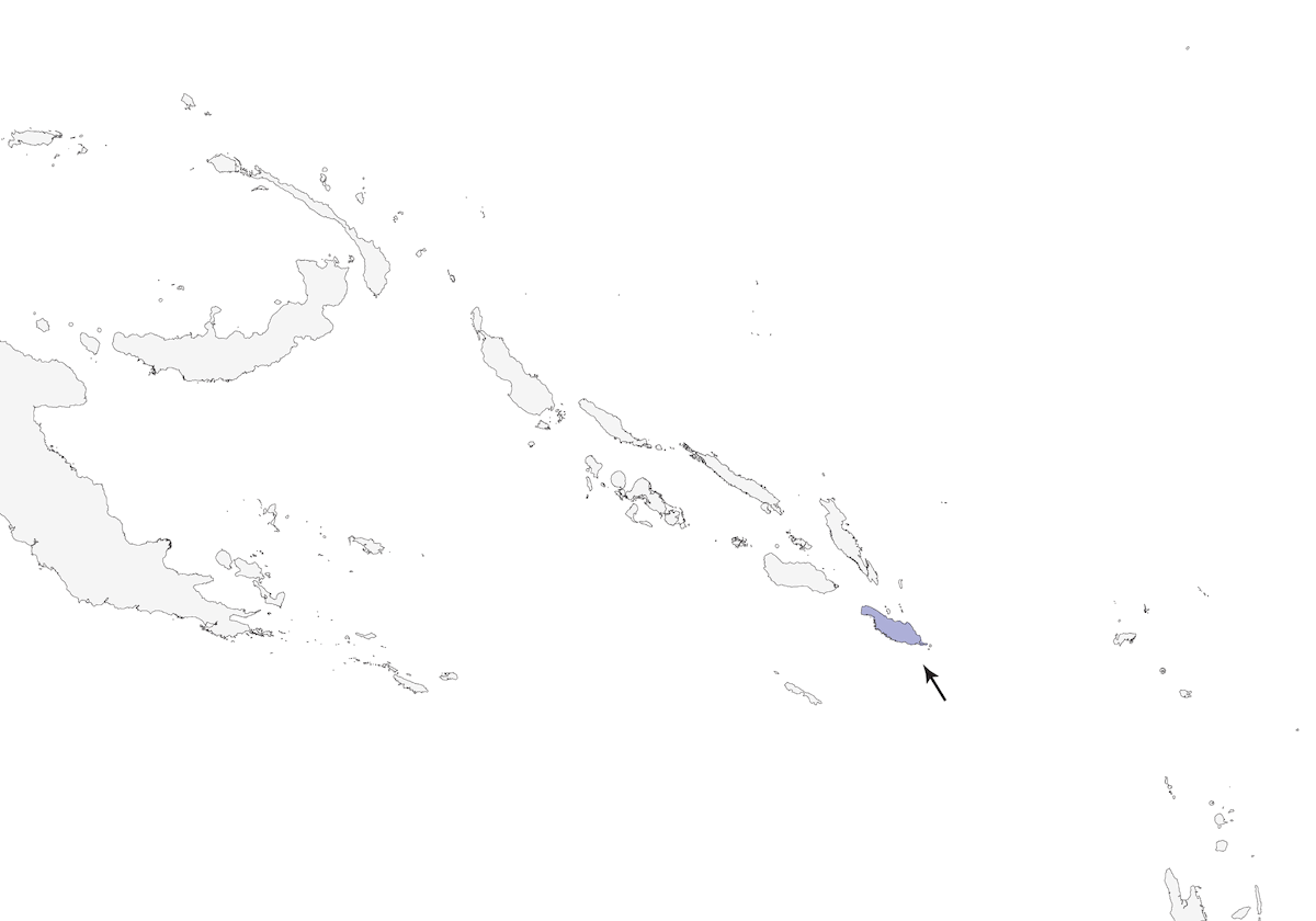 Estornino de Makira, Distribución 1