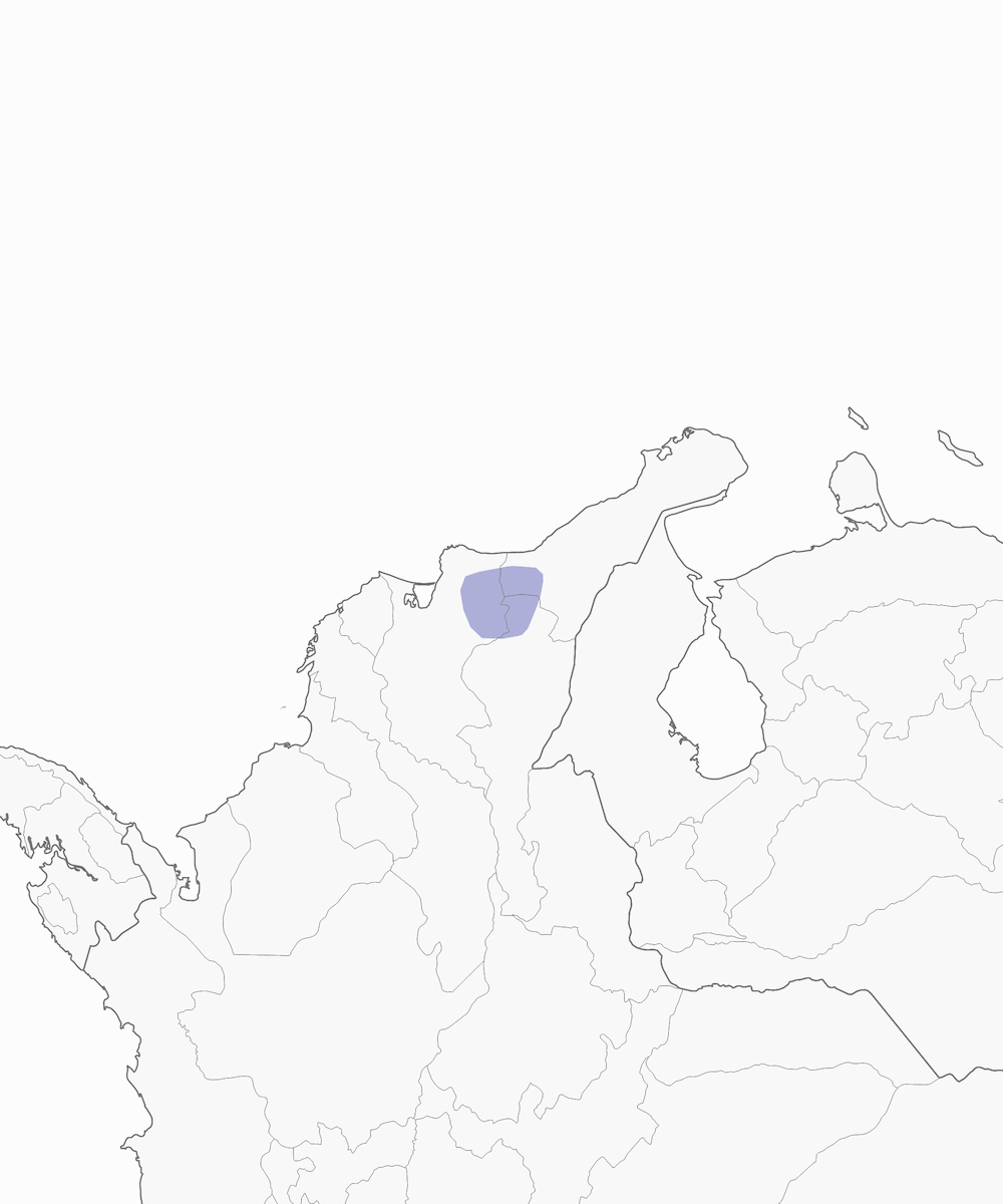 Grallaria di Santa Marta, Distribuzione 1