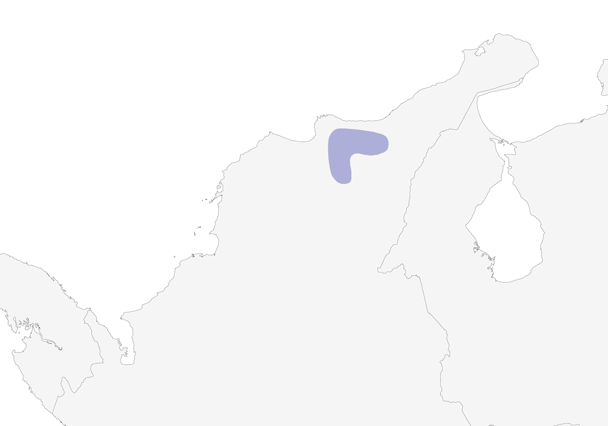 Tapaculo de Santa Marta, Distribución 1