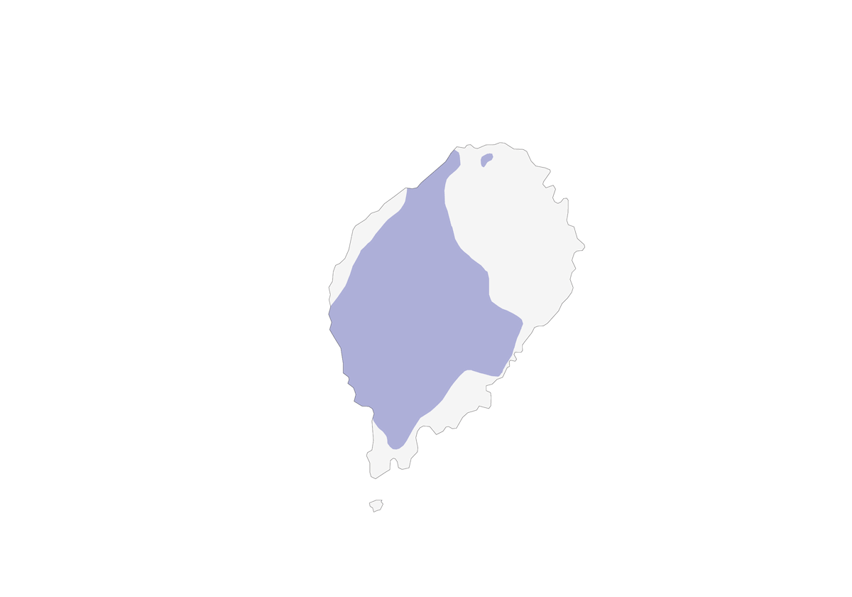 Oropéndola de Santo Tomé, Distribución 1