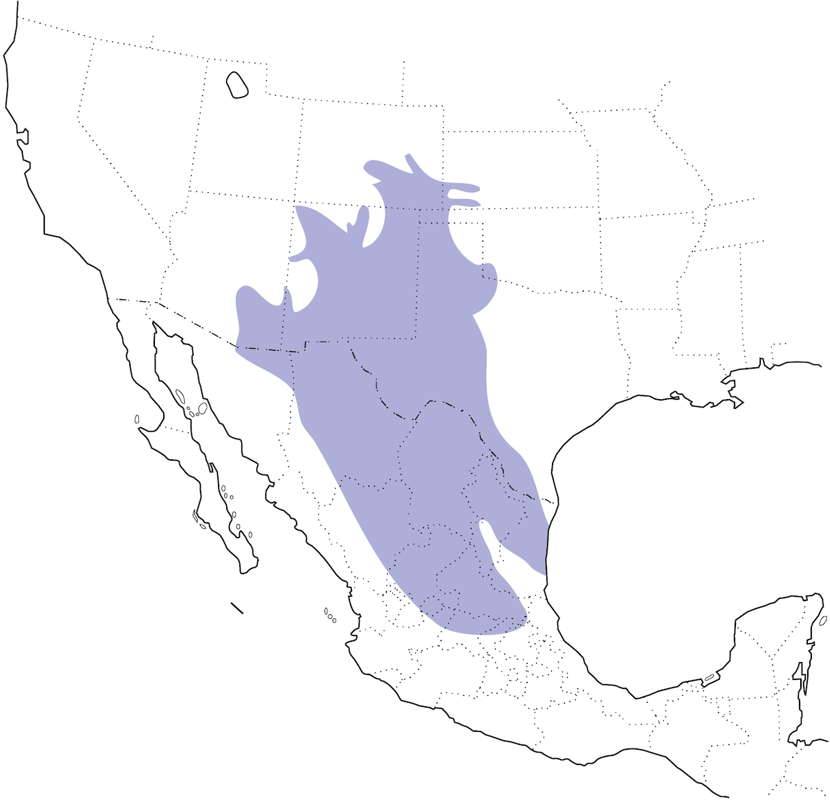 Scaled Quail, Distribution 1
