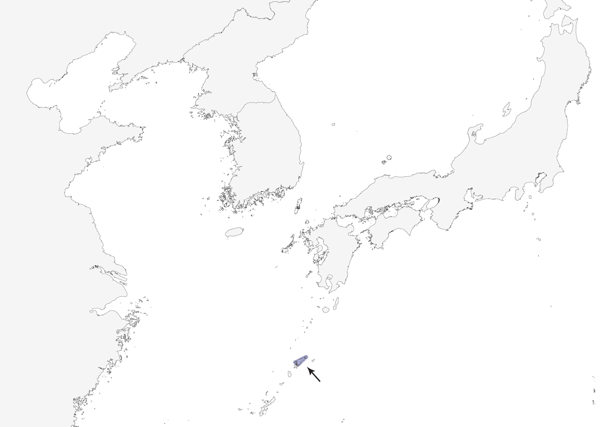Amami Thrush, Distribution 1