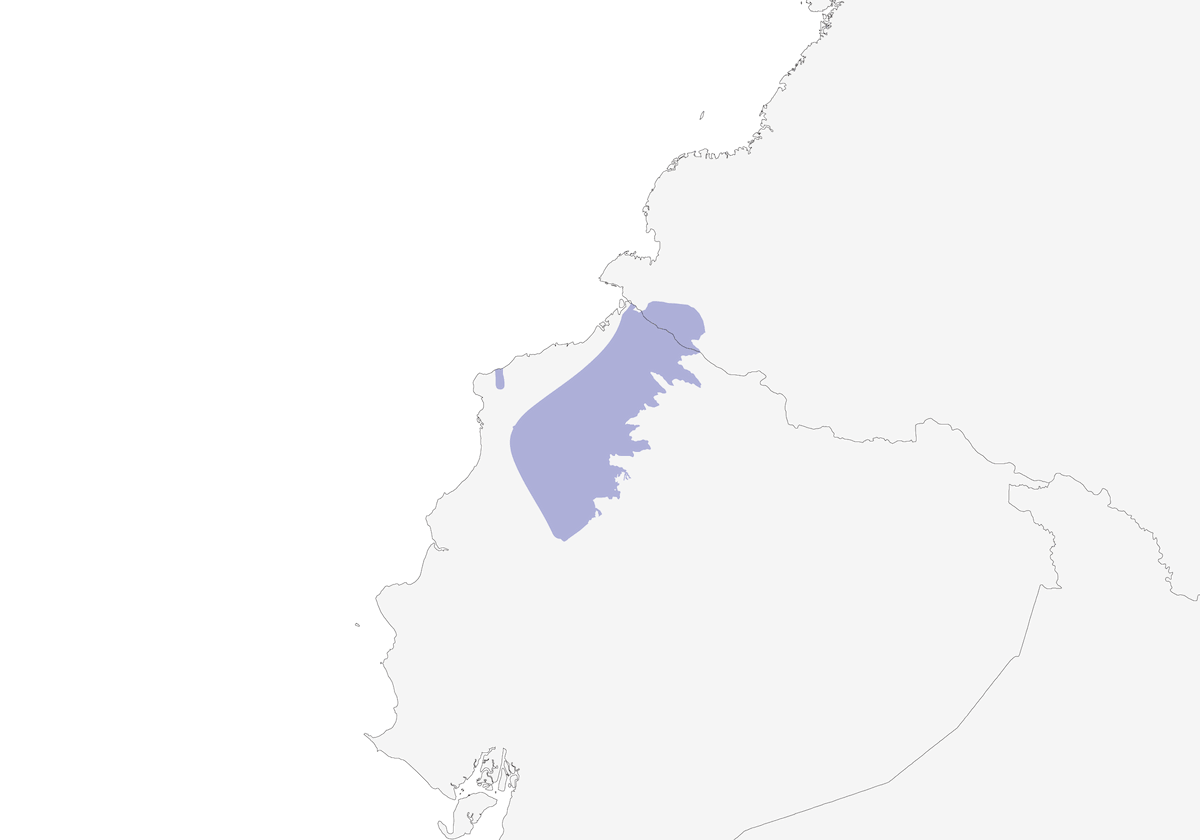 Scarlet-breasted Dacnis, Distribution 1