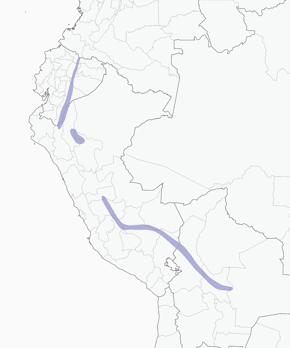 Cotinga à poitrine écarlate, Distribution 1