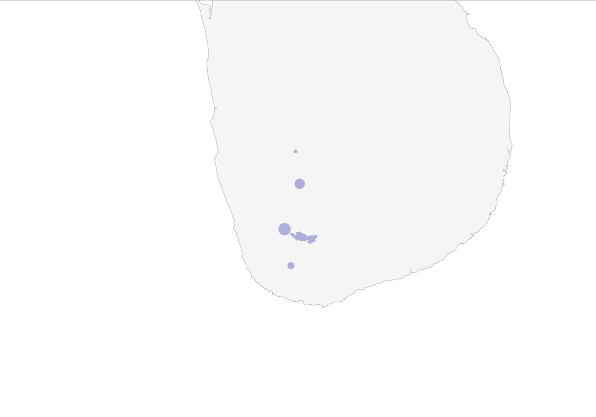 Assiolo di Serendib, Distribuzione 1