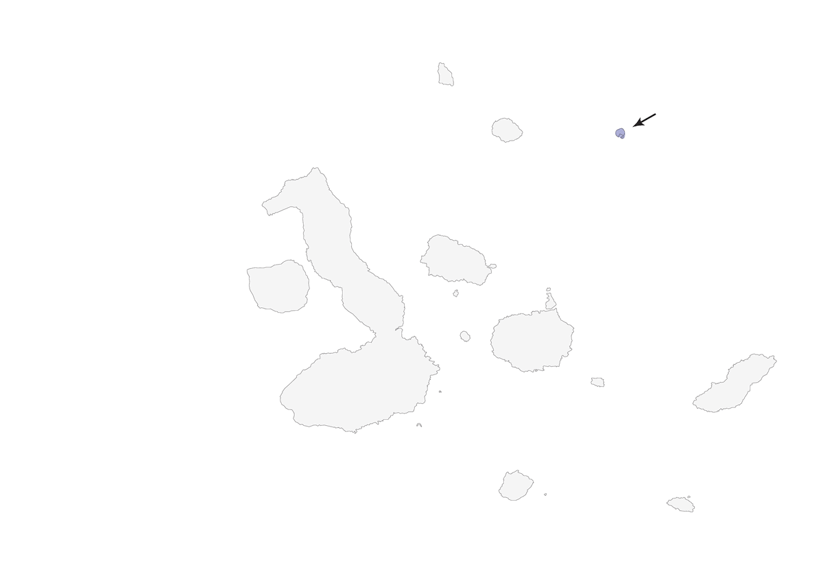 Fringuello terricolo di Genovesa, Distribuzione 1