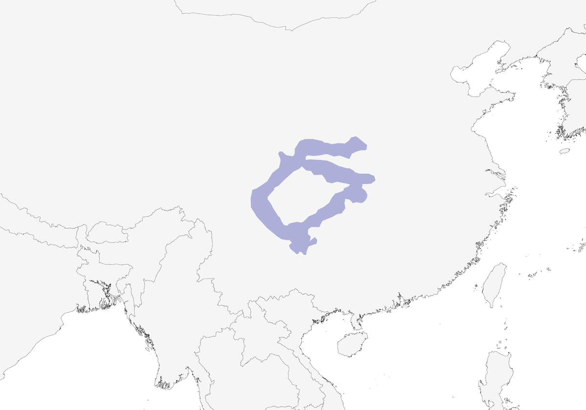 Sichuan Bush Warbler, Distribution 1