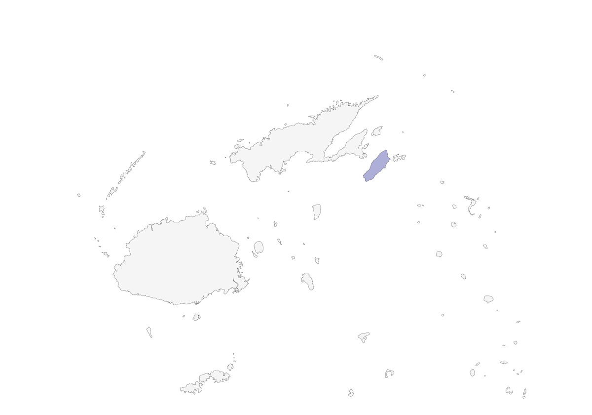 Taveuni-Fächerschwanz, Verbreitung 1