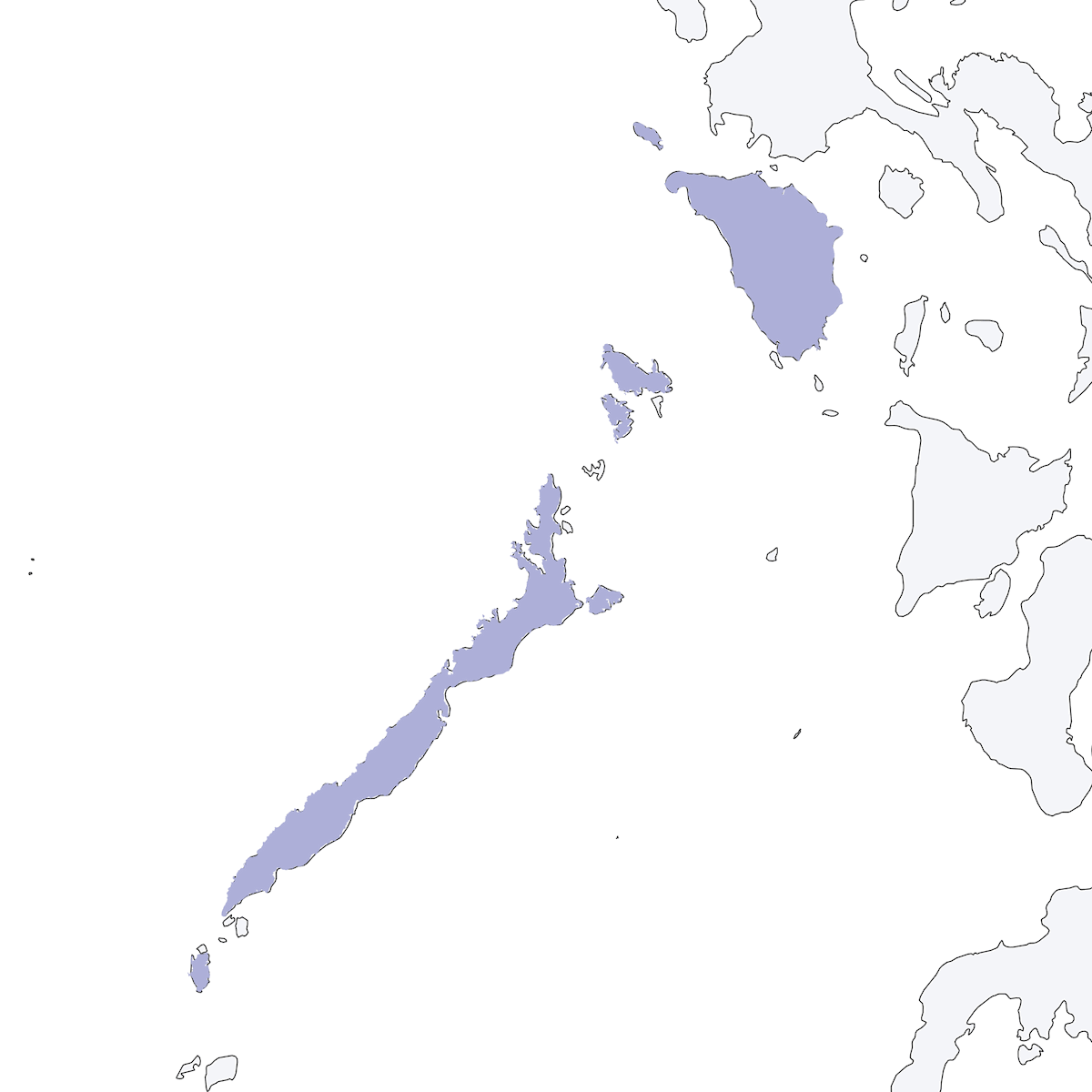 Corbeau des Palawan, Distribution 1