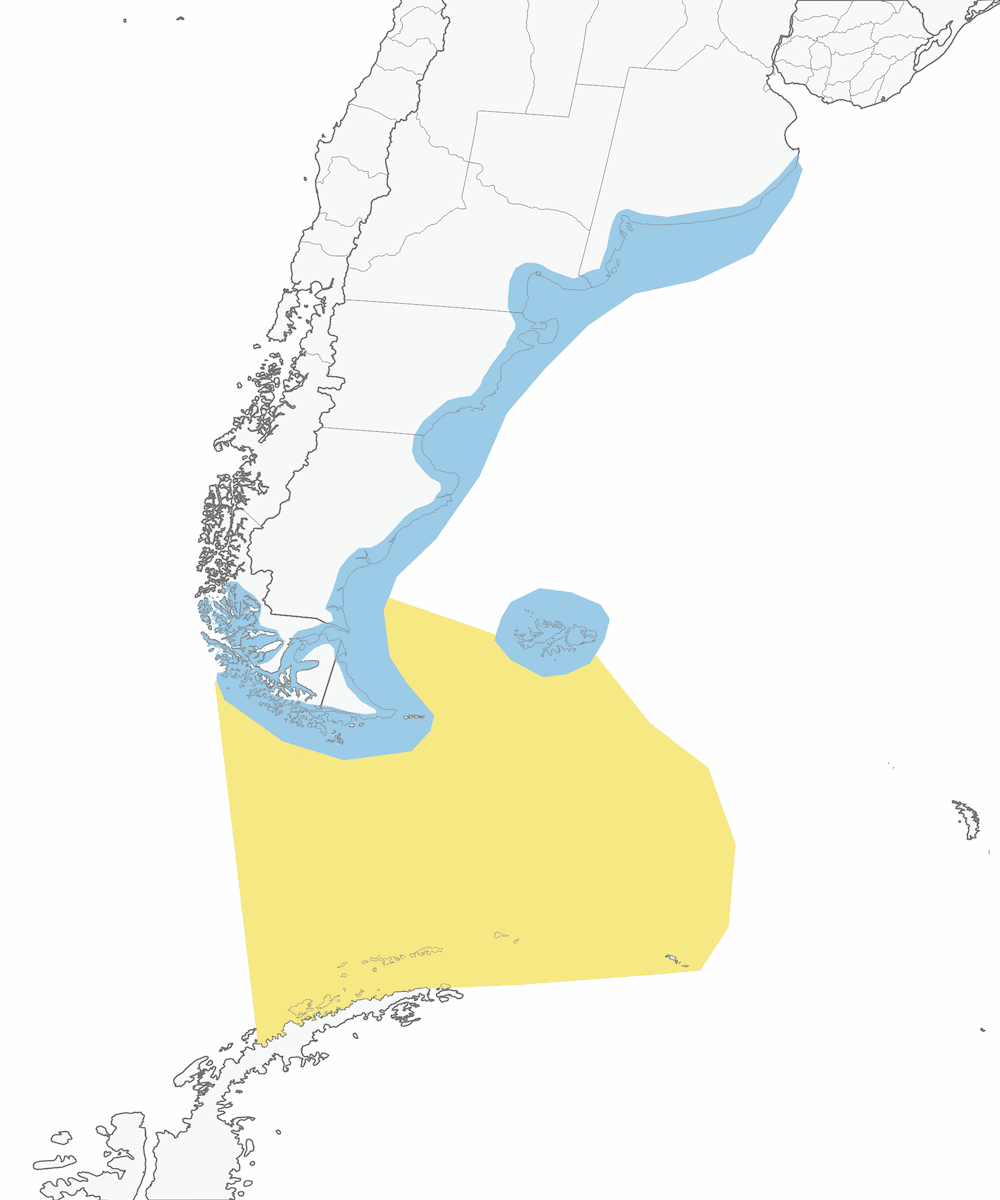 Picofranco niveo, Distribución 1