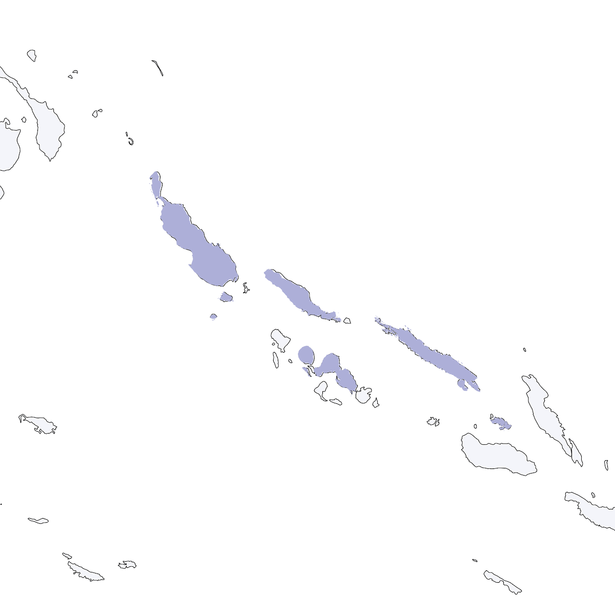 Búho de las Salomón Occidentales, Distribución 1