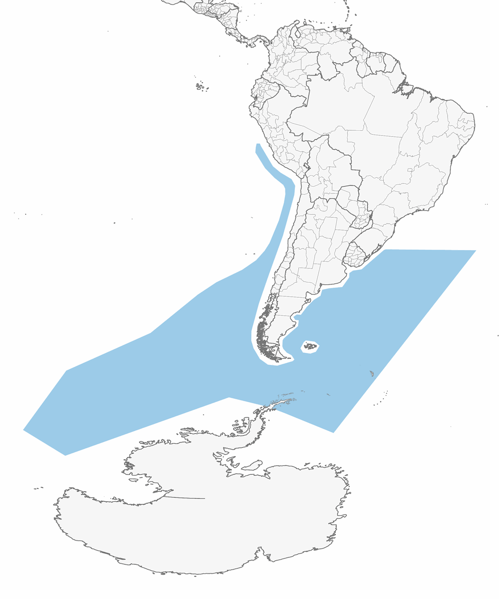 Fulmaro australe, Distribuzione 1