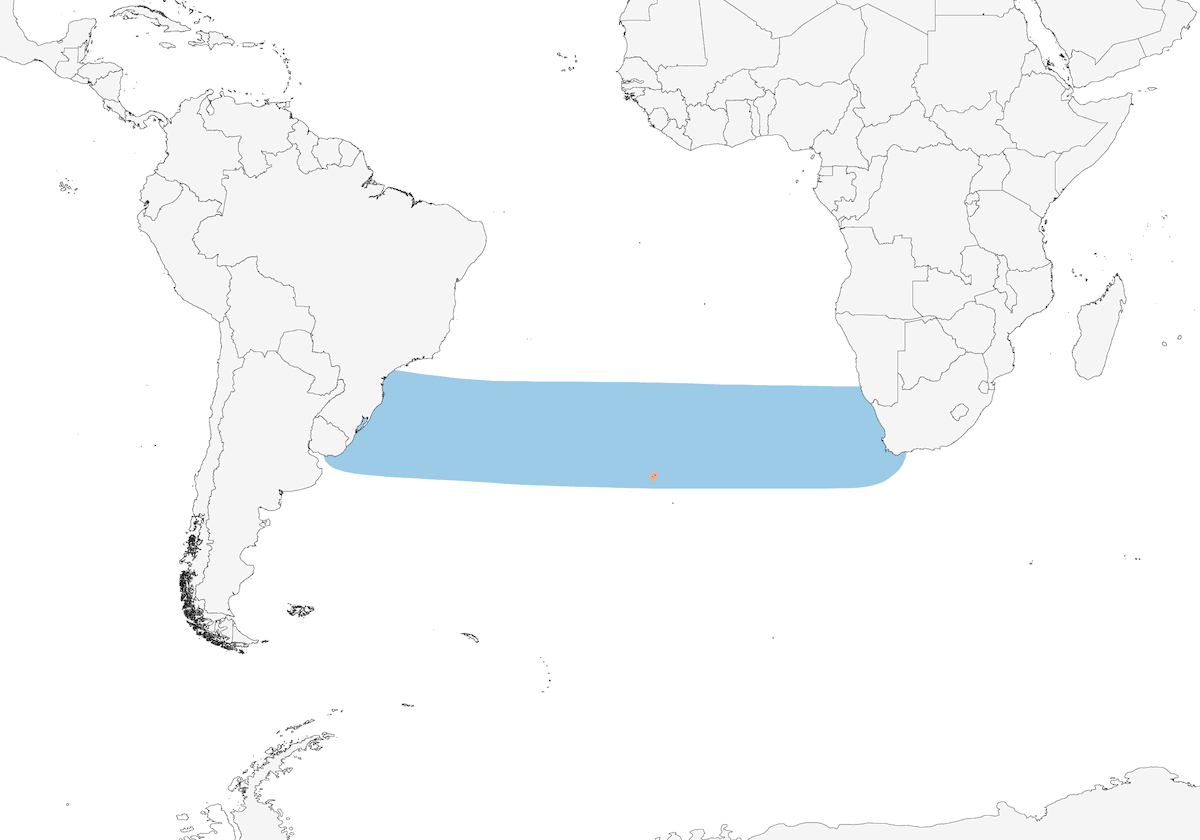 Petrel de Anteojos, Distribución 1