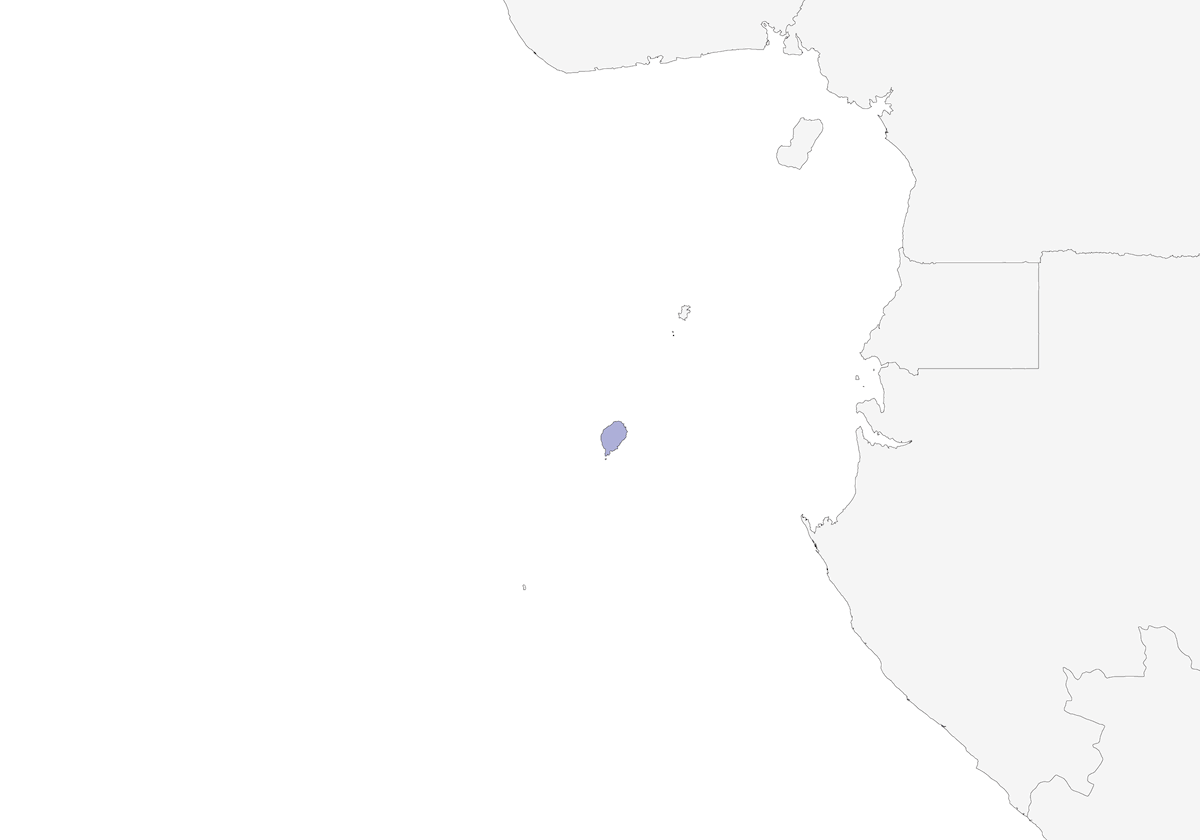 Paloma verde de Santo Tomé, Distribución 1