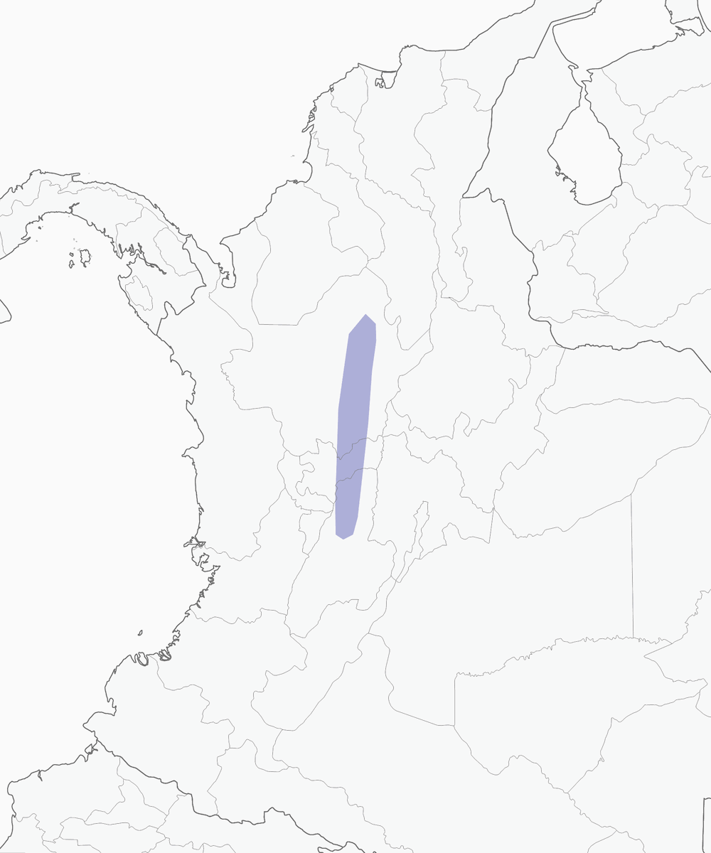 Stiles's Tapaculo, Distribution 1