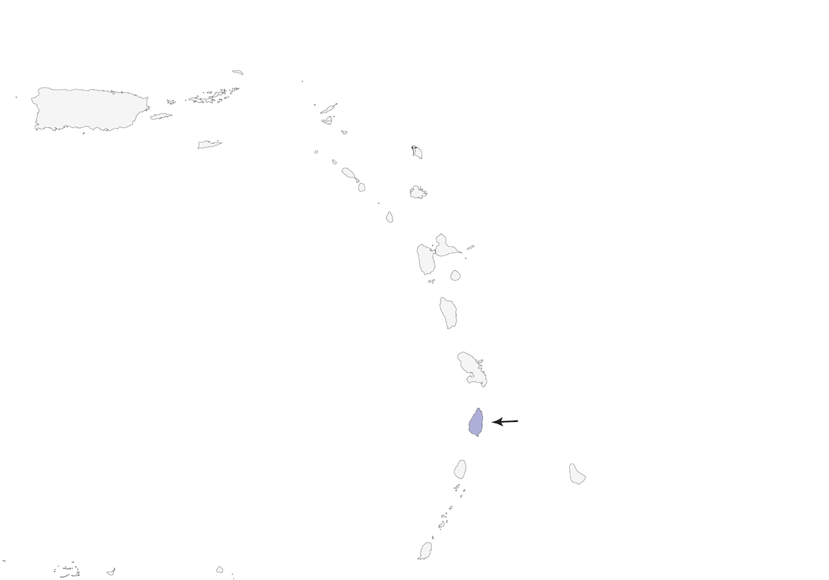 St. Lucia Oriole, Distribution 1