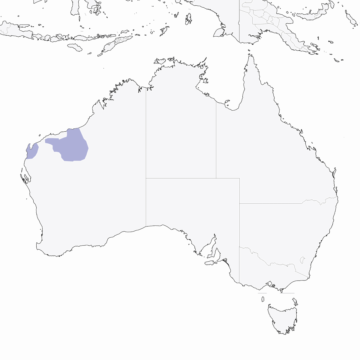 Pilbara Grasswren, 分布 1