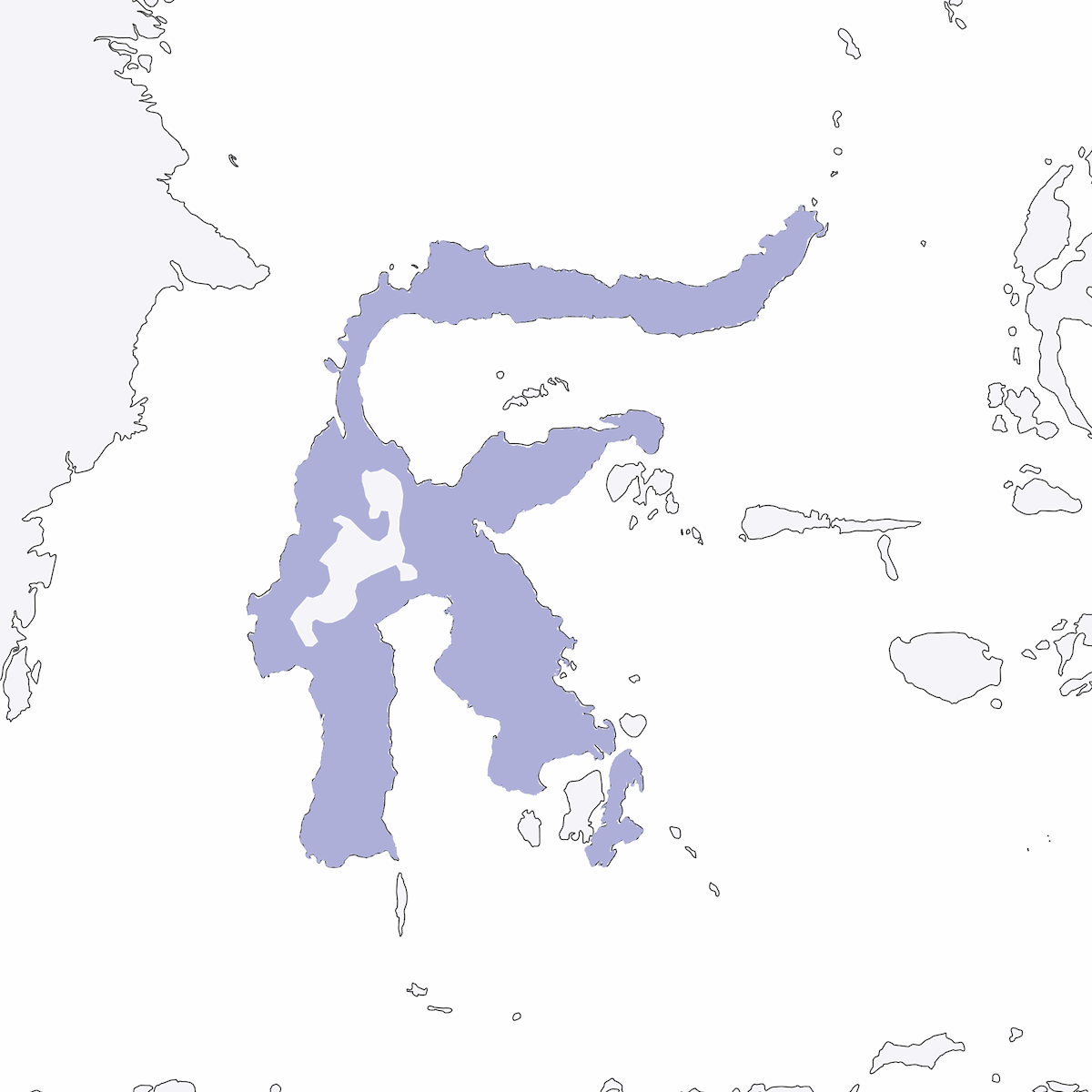 Sulawesi-Zwergfischer, Verbreitung 1