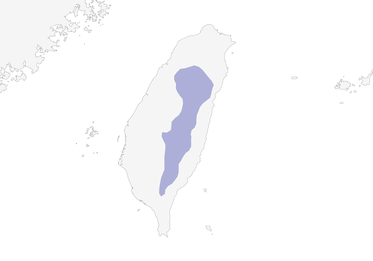 Taiwanfulvetta, Verbreitung 1