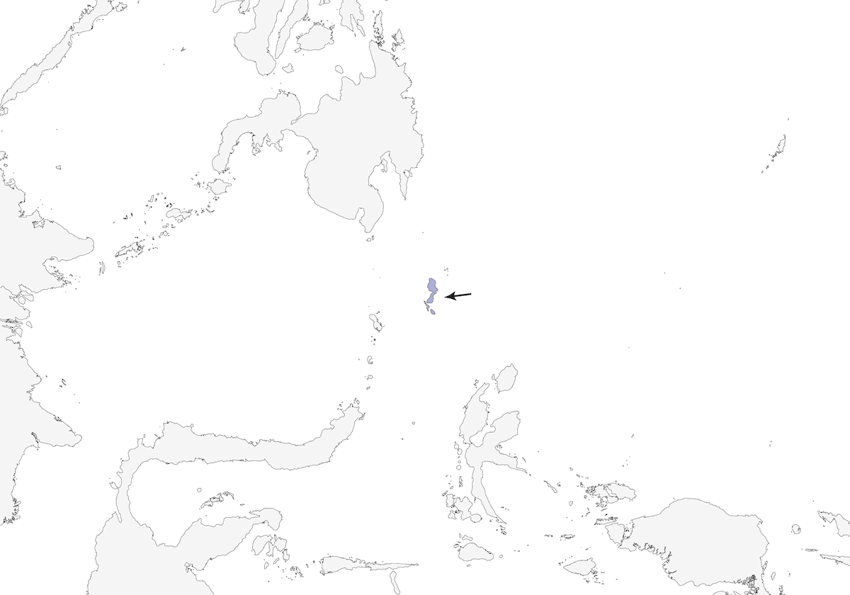 Martin pescatore di Talaud, Distribuzione 1