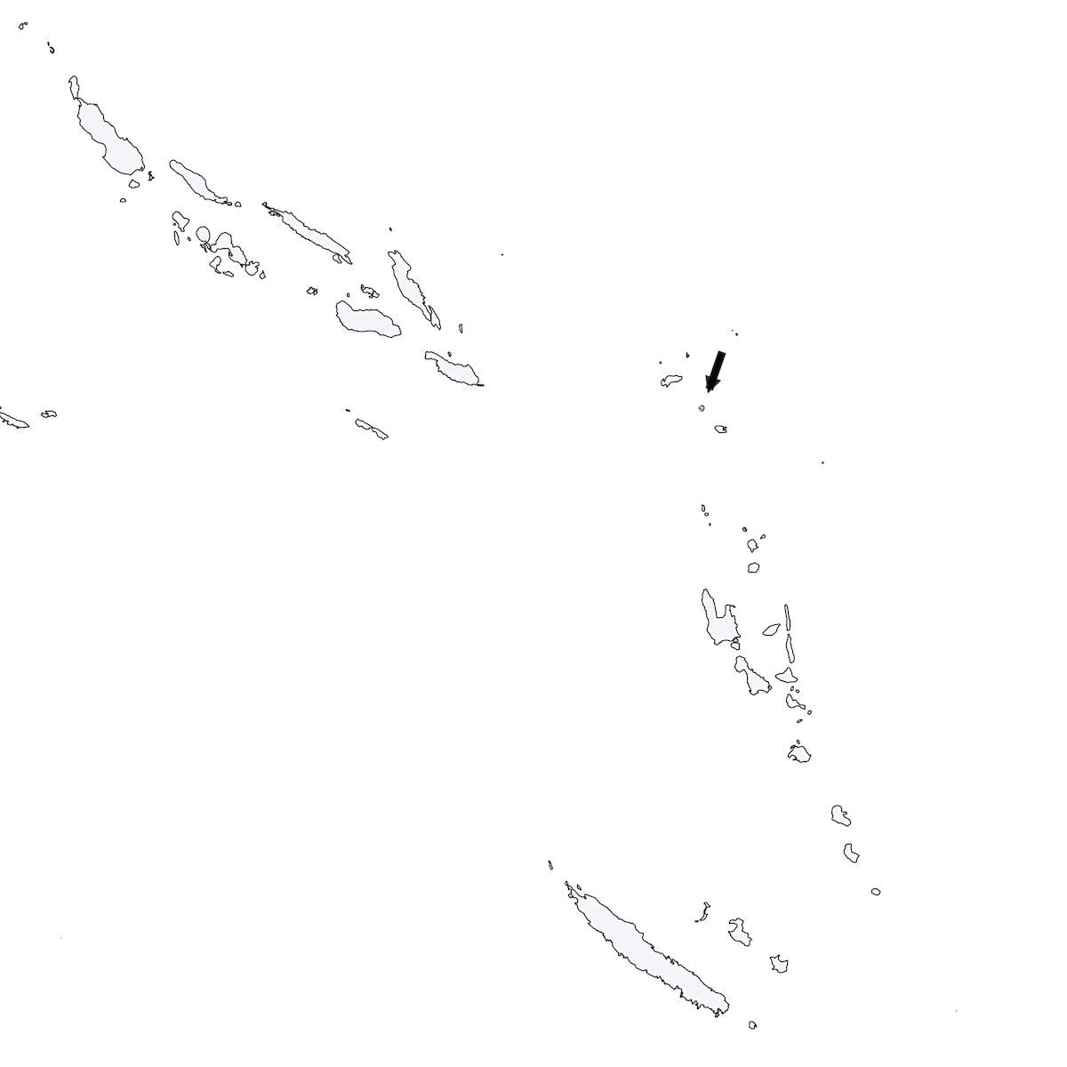 Silbador de Utupua, Distribución 1
