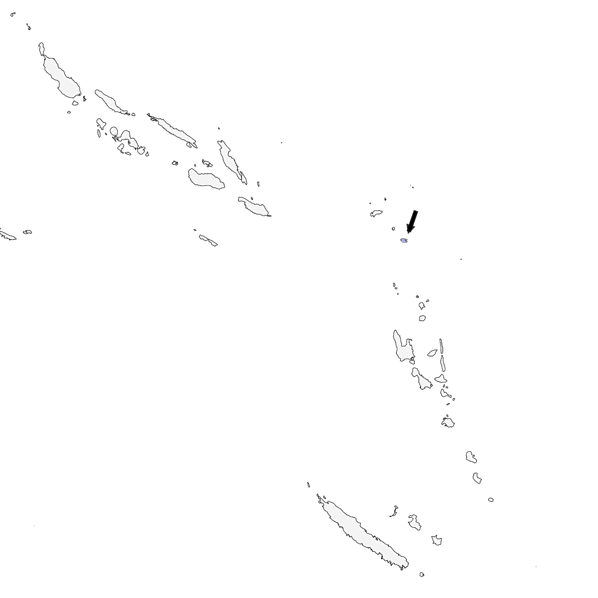 Vanikoro Whistler, Distribution 1