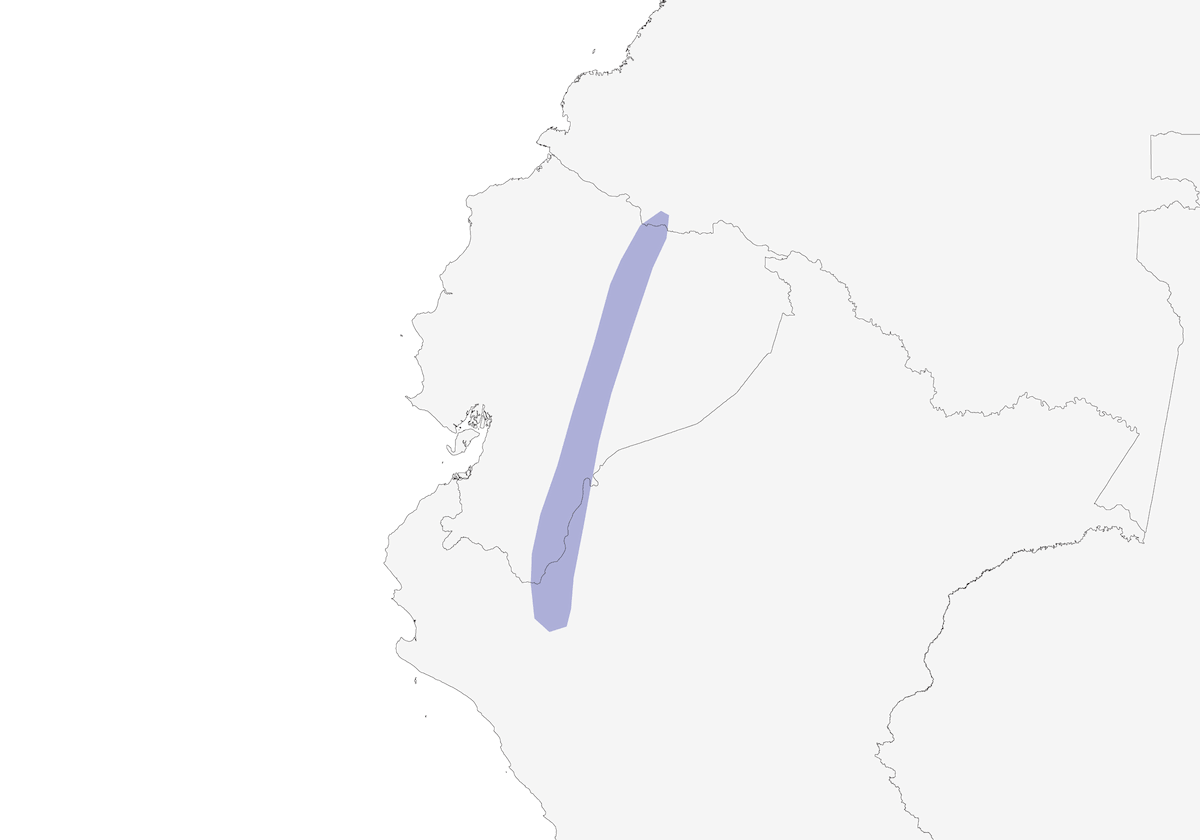 Foothill Schiffornis, Distribution 1