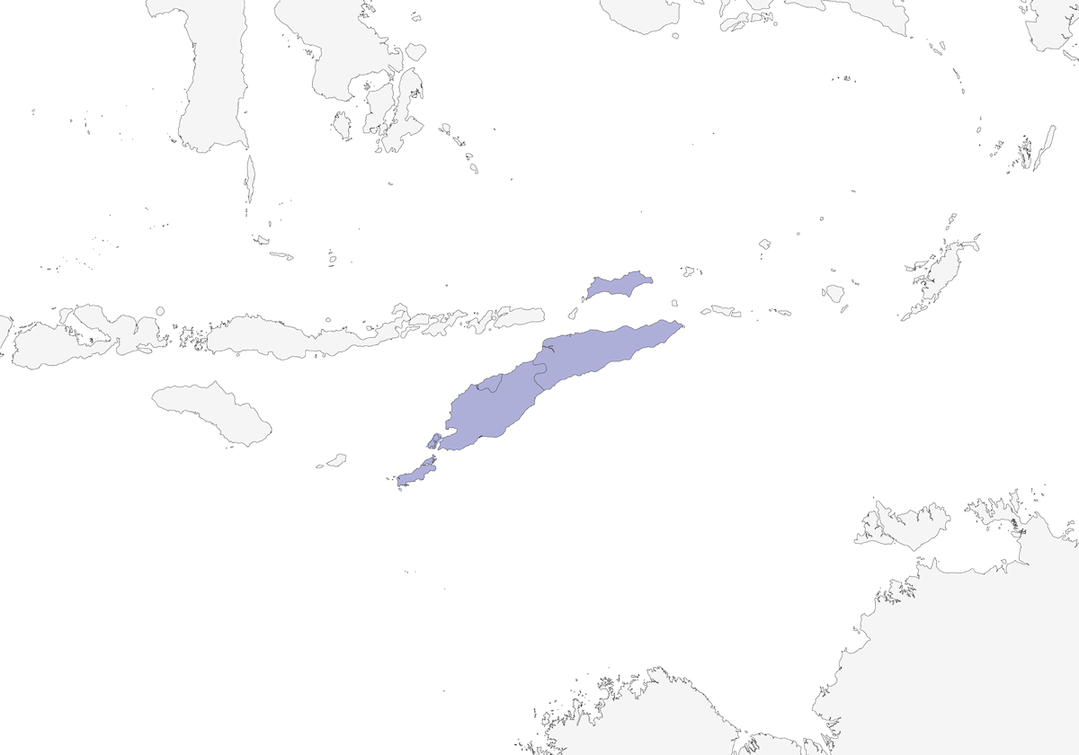 Papamoscas Azul de Timor, Distribución 1