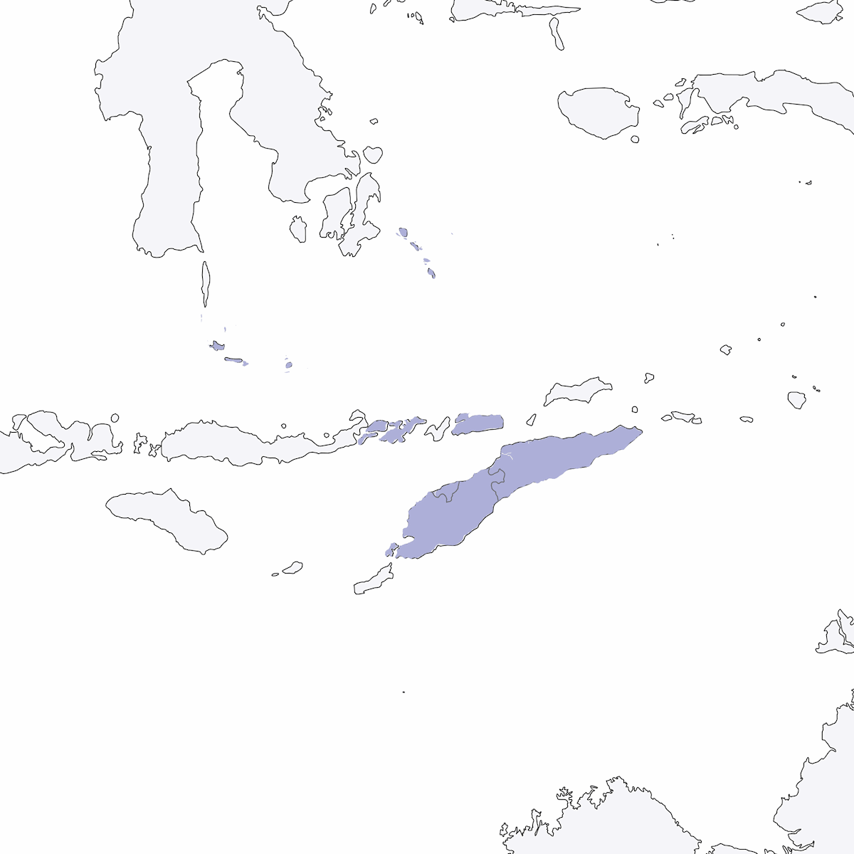Timor Cicadabird, Distribution 1