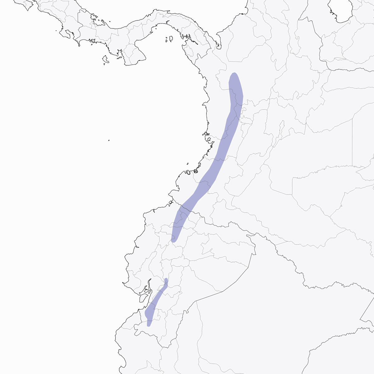 Bruant de Chocó, Distribution 1