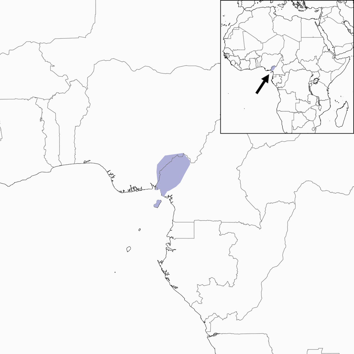 Tullberg's Woodpecker, Distribution 1