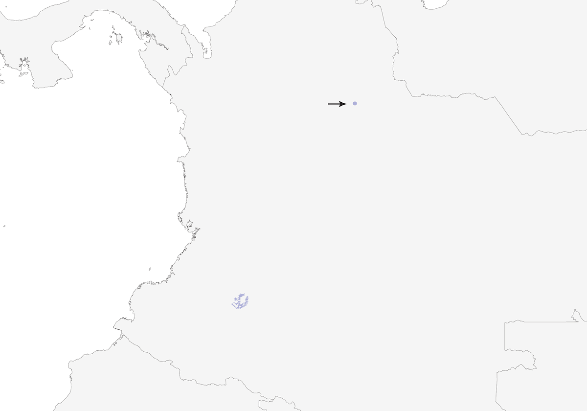Tapaculo di Magdalena, Distribuzione 1