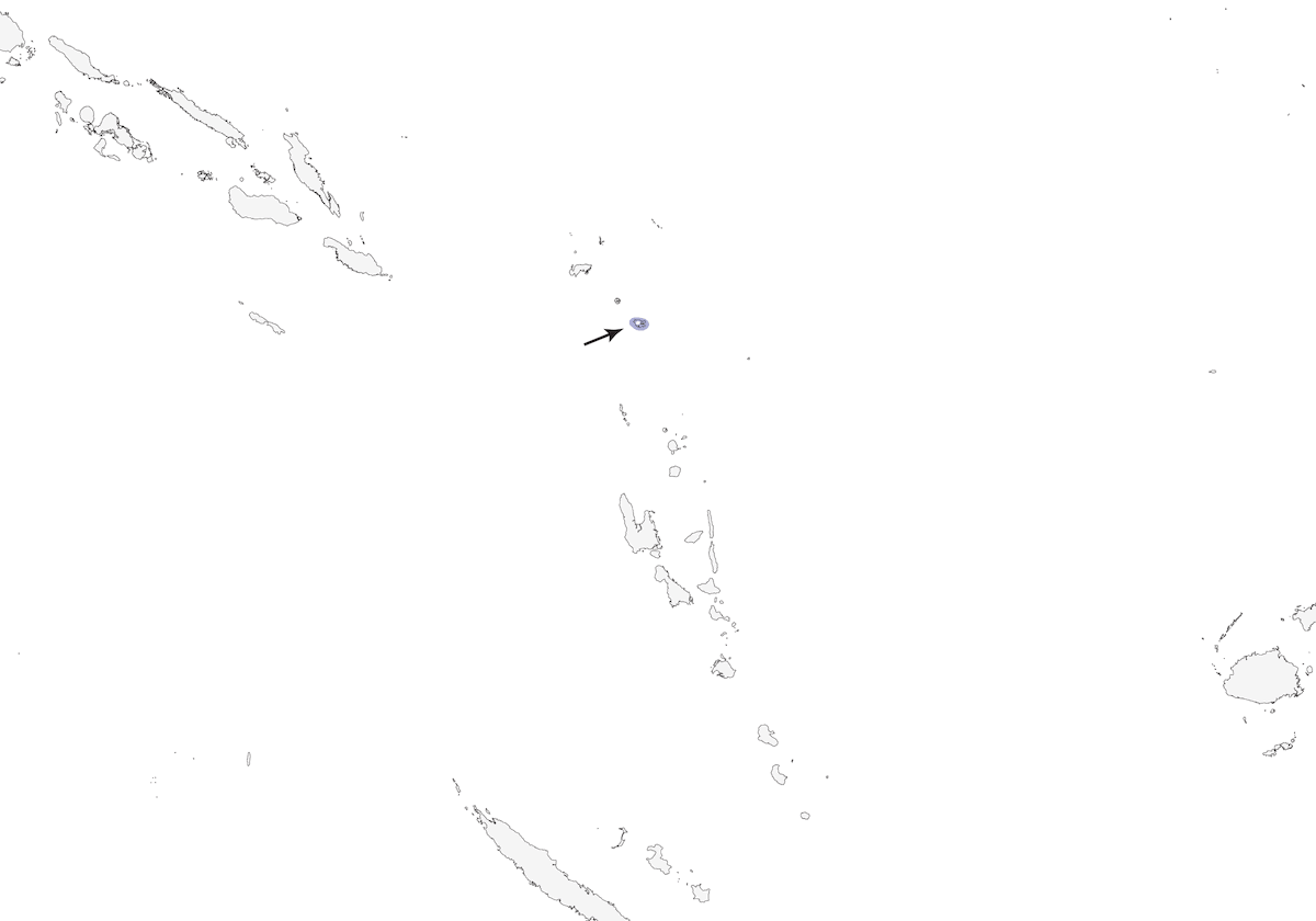 Monarca di Vanikoro, Distribuzione 1