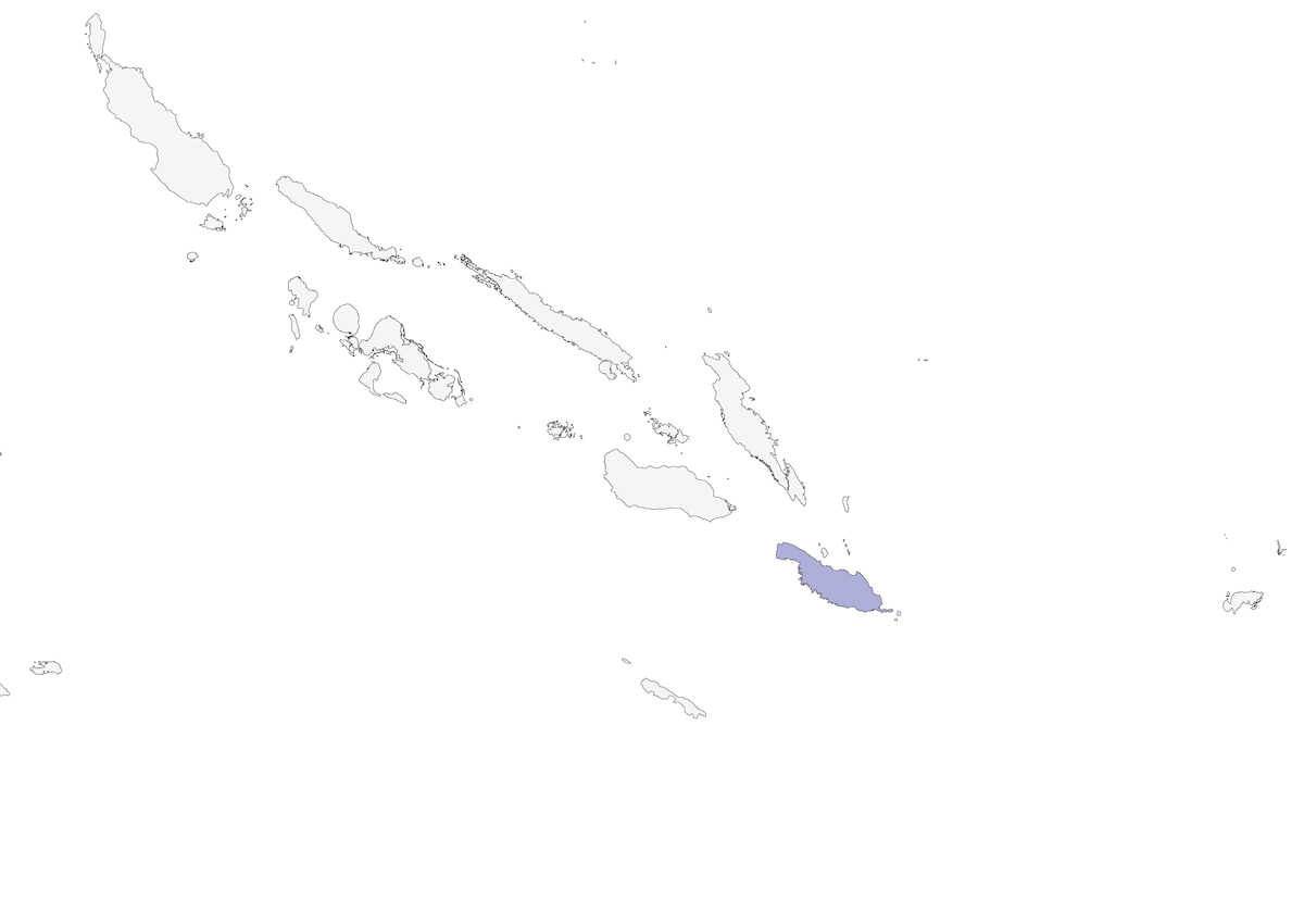 Martin-pêcheur pygmée de Makira, Distribution 1