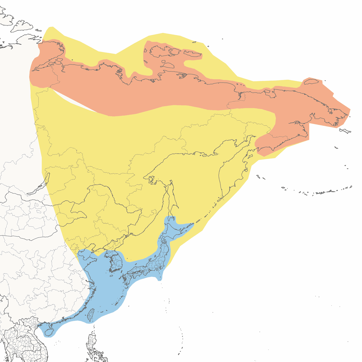 Gabbiano di Vega, Distribuzione 1