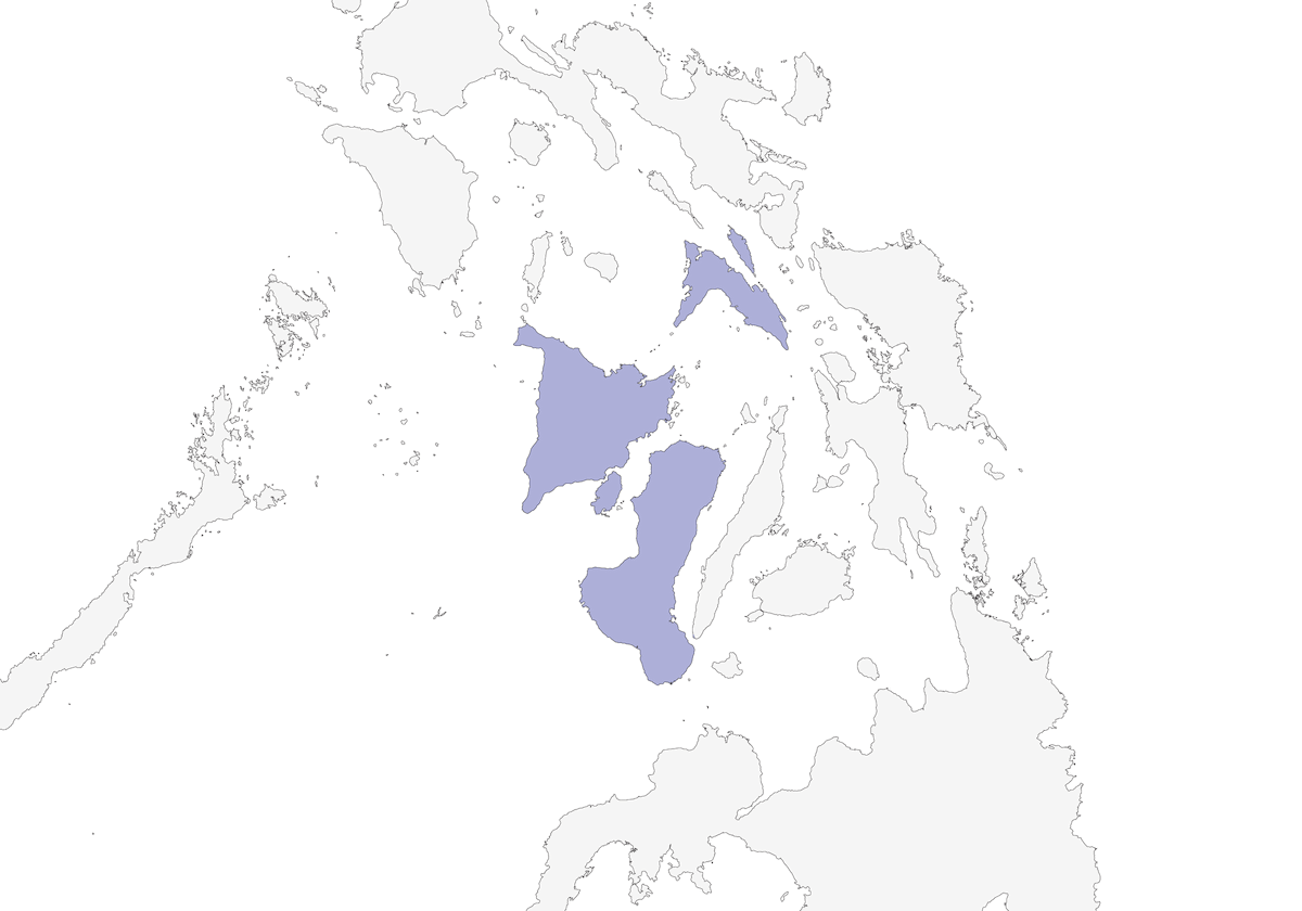 Codaventaglio di Samar, Distribuzione 1