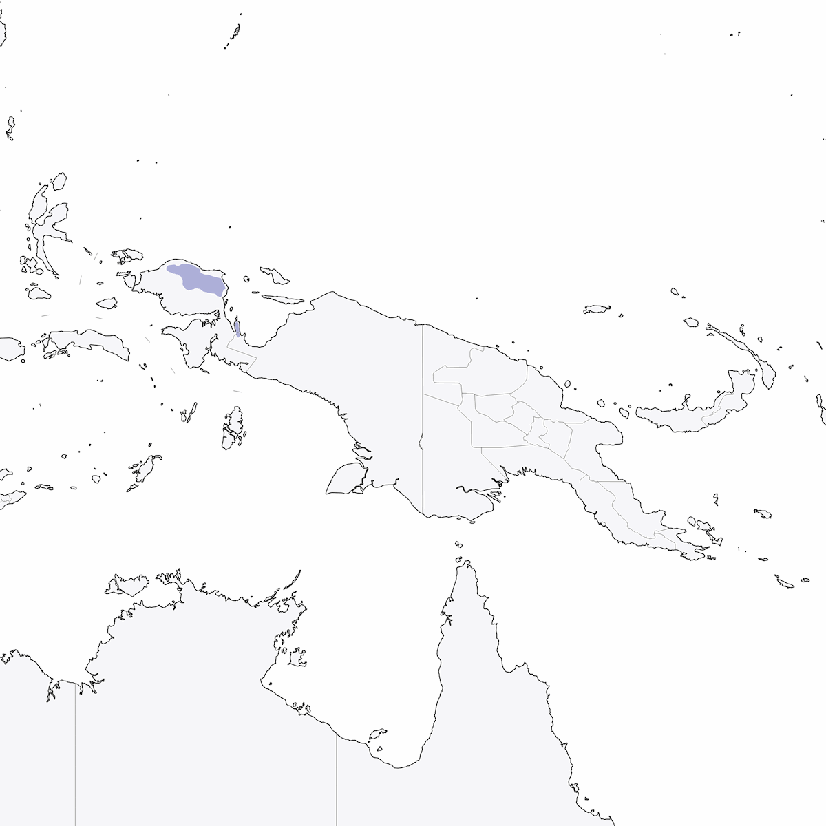 Lophorina di Vogelkop, Distribuzione 1
