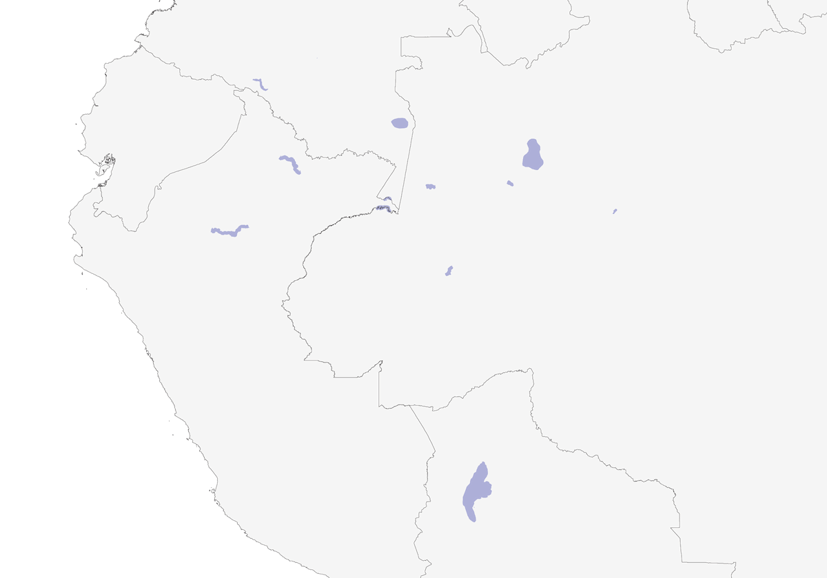Wattled Curassow, Distribution 1
