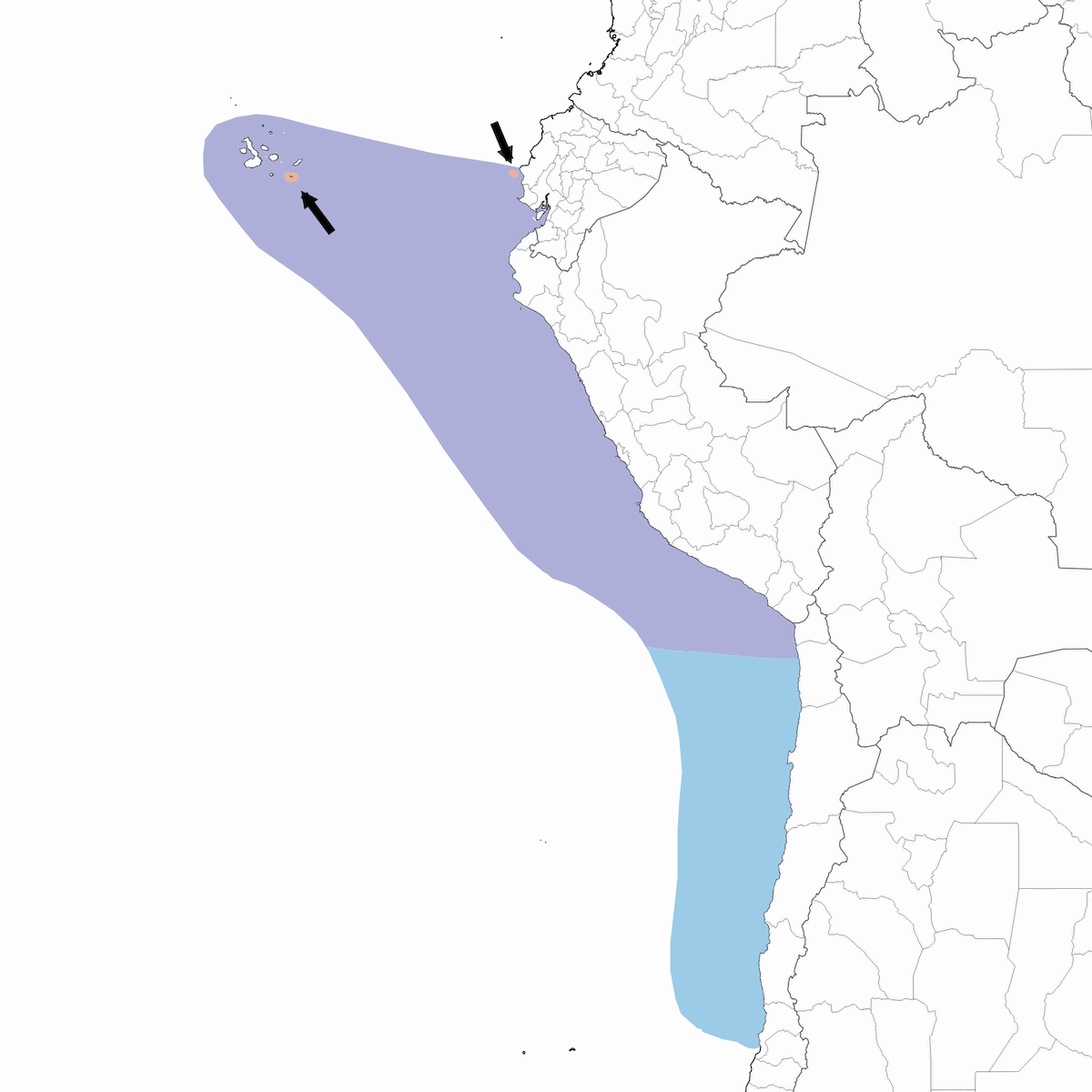 Waved Albatross, Distribution 1