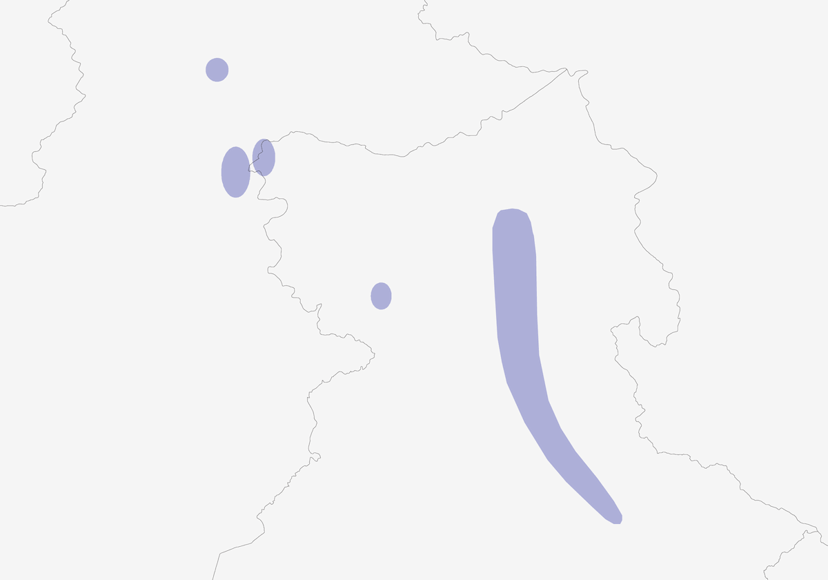 Tragopan occidentale, Distribuzione 1