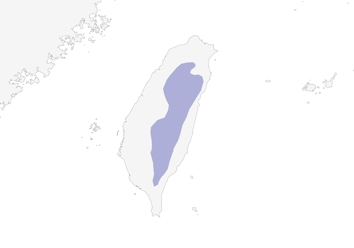 Taiwan-Kurzflügel, Verbreitung 1