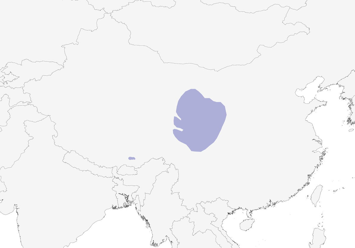 White-browed Tit, Distribution 1
