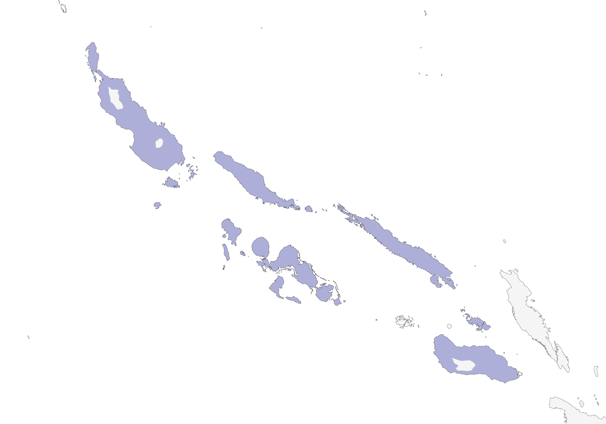 White-winged Fantail, Distribution 1