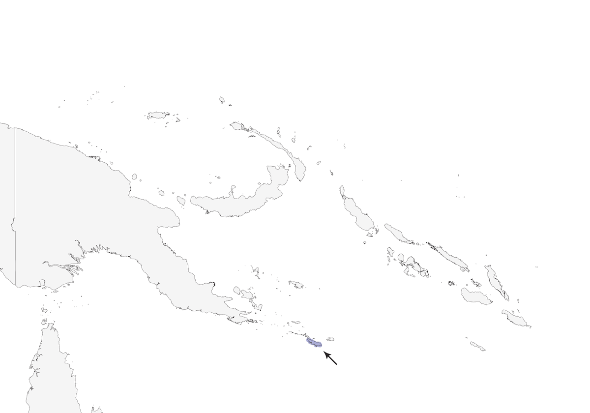 Tagula White-eye, Distribution 1